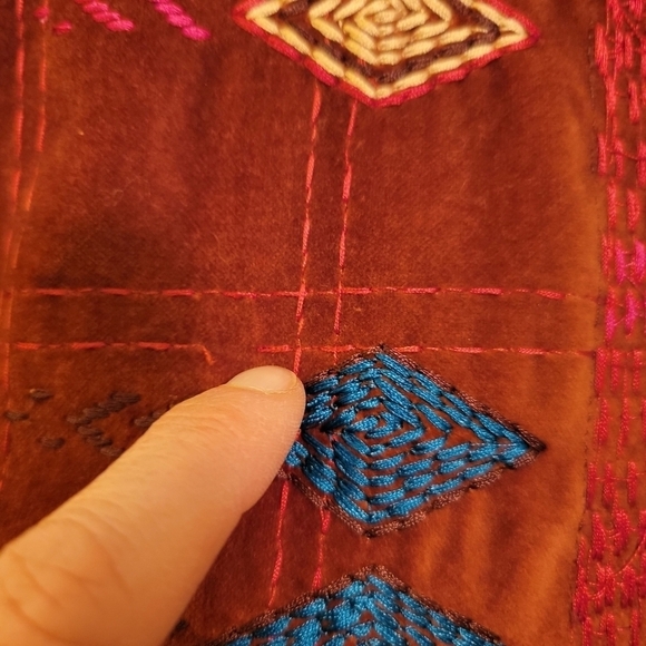 Coldwater Creek Embroidered Boho Zip Up Jacket Size XL - Picture 8 of 8